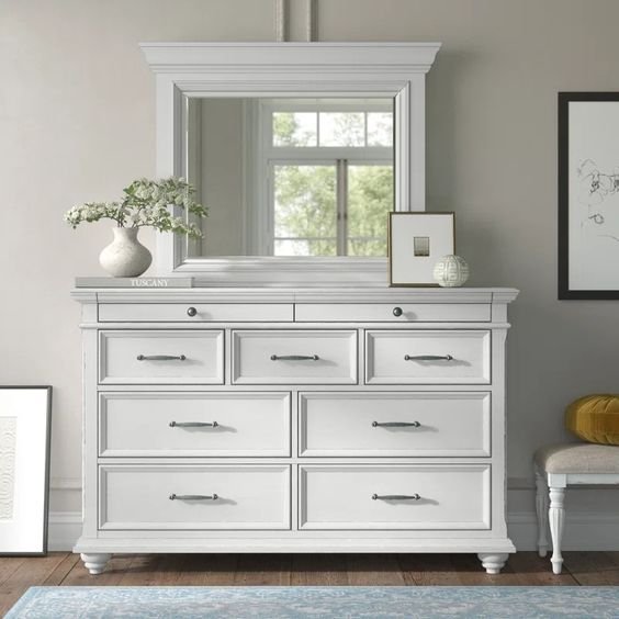 Dresser with a Mirror