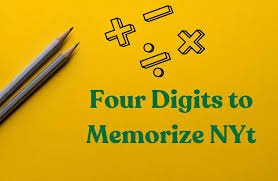 Four Digits To Memorize NYT: A Memory Technique